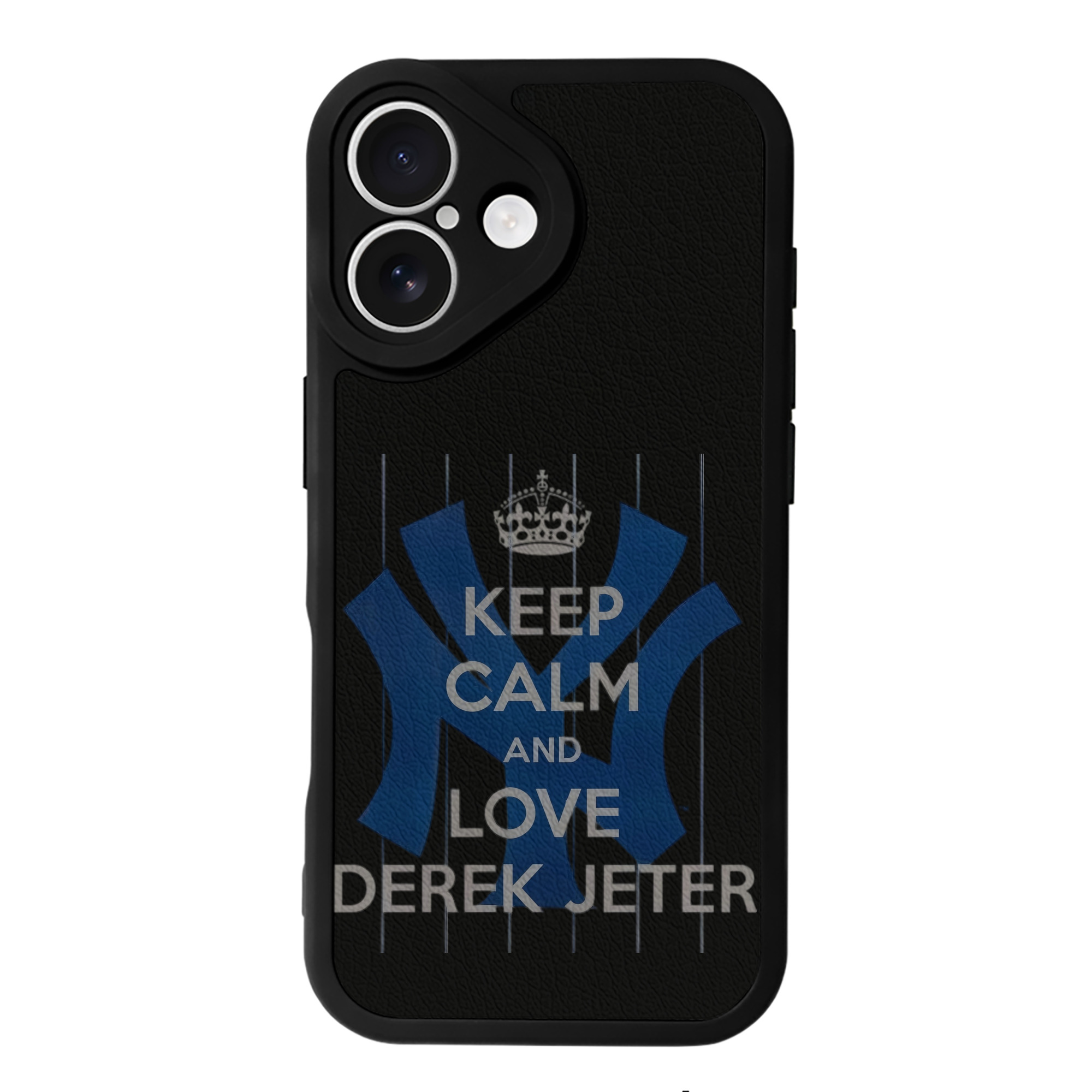 Derek Jeter 6 IPhone 16 Silicone Leather Case – UV Print, Lambskin Texture – Perfect Fit, Wireless Charging Compatible, Scratch Resistant, Precise Cutouts – Stylish Protection For IPhone 16